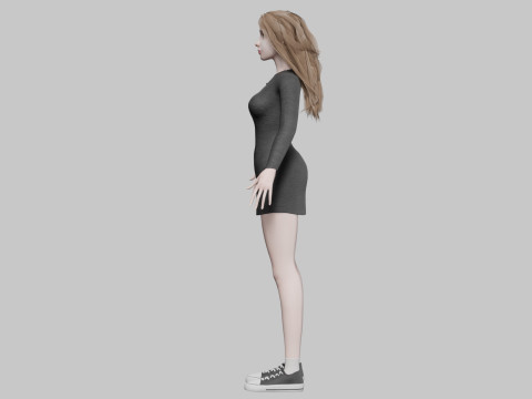 Cool Pretty Woman V34096 3D मॉडल