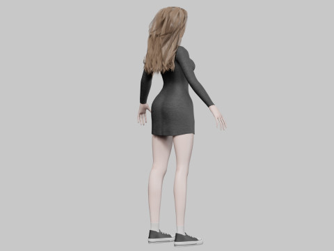 Cool Pretty Woman V34096 3D मॉडल