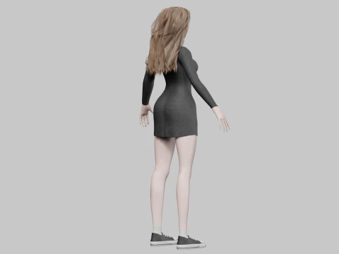 Cool Pretty Woman V34096 3D Model