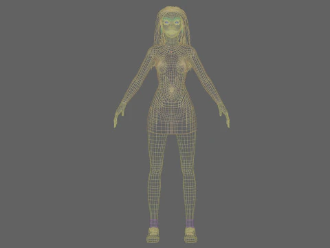 Cool Pretty Woman V34096 3D Model