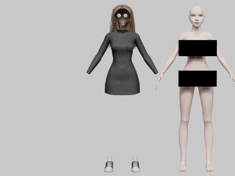 Cool Pretty Woman V34096 3D Model