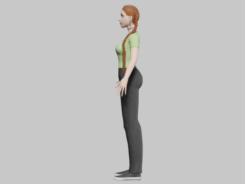 Cute Basic Woman V33612 3D 模型