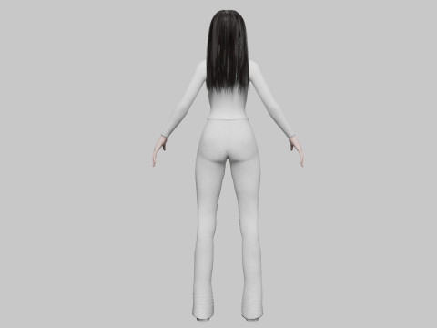 Cute Beautiful woman V33696 3D 모델