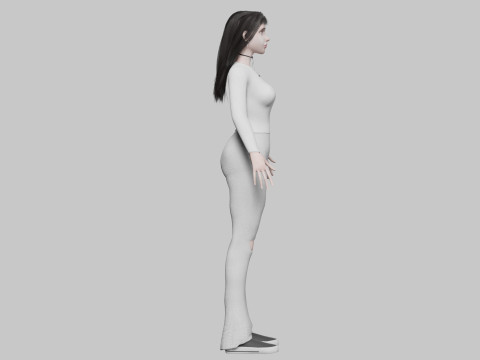 Cute Beautiful woman V33696 3D 모델