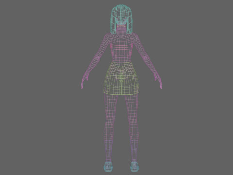 Cute pretty Woman V22514 3D Model