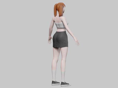 Cute pretty Woman V22514 3D Model