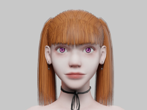 Cute pretty Woman V22514 3D Model