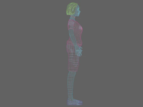 Cute Standard Woman V26406 3D Model