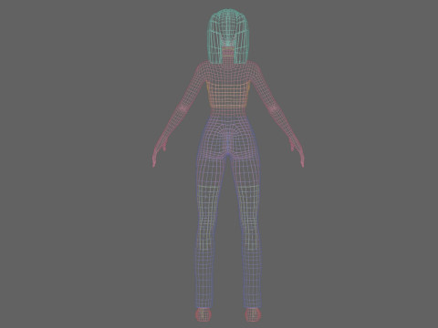 Pretty Basic Woman V24435 3D Model