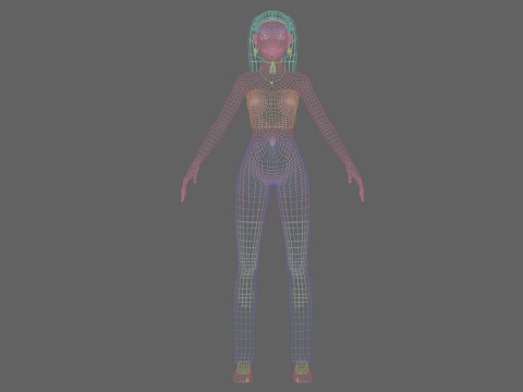 Pretty Basic Woman V24435 3D Model