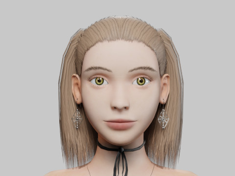 Pretty Basic Woman V24435 3D Model
