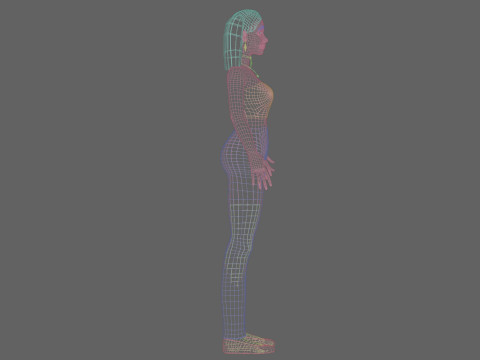 Pretty Basic Woman V24435 3D Model