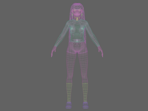 Pretty Beautiful woman V30996 Modèle 3D