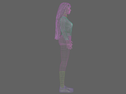 Pretty Beautiful woman V30996 Modèle 3D