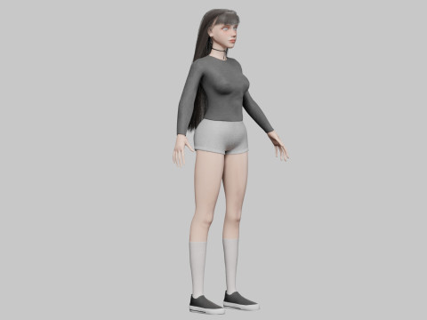 Pretty Beautiful woman V30996 Modèle 3D
