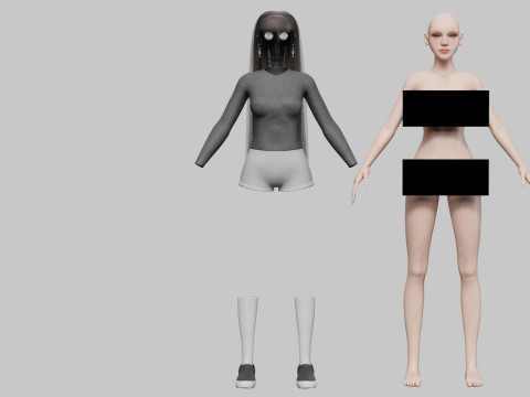 Pretty Beautiful woman V30996 Modèle 3D