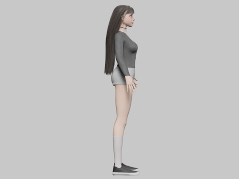 Pretty Beautiful woman V30996 Modèle 3D