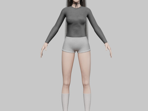 Pretty Beautiful woman V30996 Modèle 3D