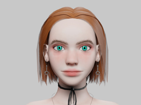 Pretty Cartoon woman V29259 Modelo 3D