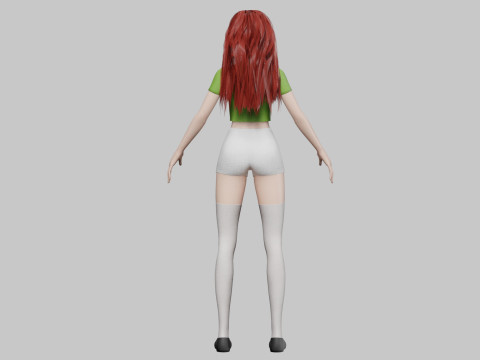 Pretty classic woman V32213 3D Model