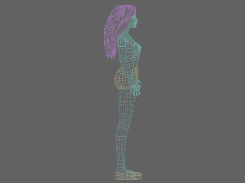 Pretty classic woman V32213 3D Model