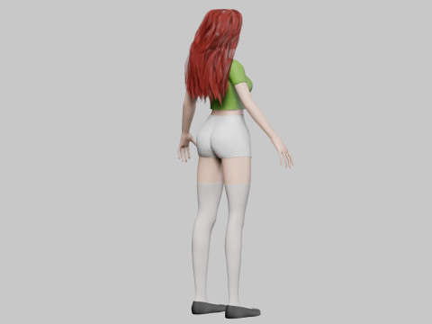 Pretty classic woman V32213 3D Model