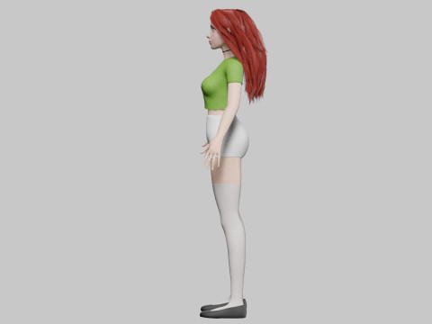 Pretty classic woman V32213 3D Model