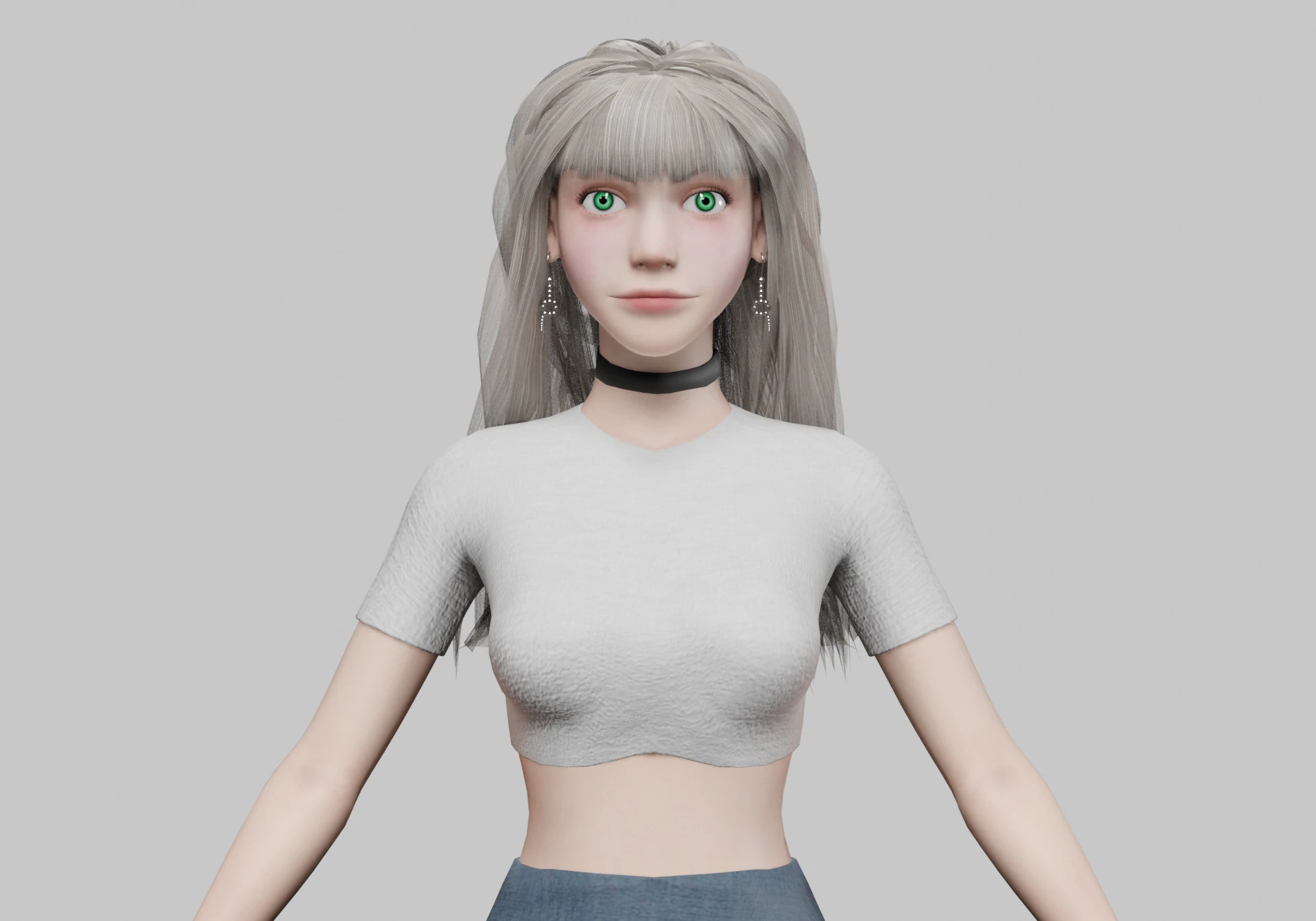 Pretty cute Woman V36661 3D Model .c4d .max .obj .3ds .fbx .stl .blend 