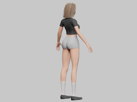 Pretty Standard Woman V27024 3Dモデル