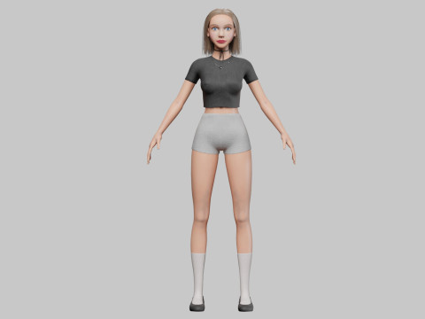 Pretty Standard Woman V27024 3Dモデル