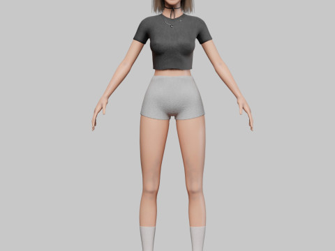 Pretty Standard Woman V27024 3Dモデル