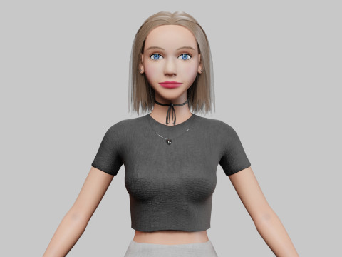 Pretty Standard Woman V27024 3D मॉडल