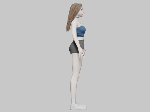 Mulher muito estilizada V31424 Modelo 3D