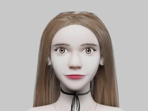 Mulher muito estilizada V31424 Modelo 3D