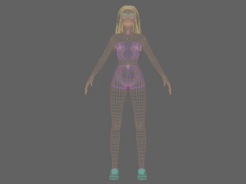 Mulher muito estilizada V31424 Modelo 3D