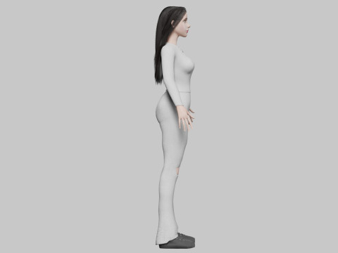 Pretty Young woman V36583 3D-Modell