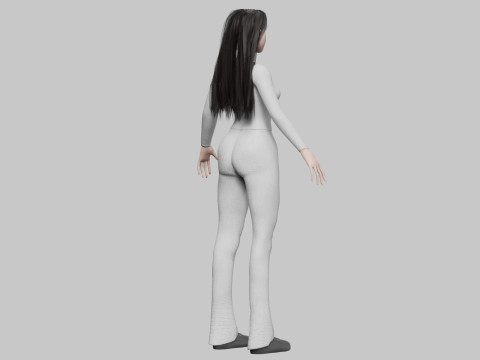Pretty Young woman V36583 3D-Modell