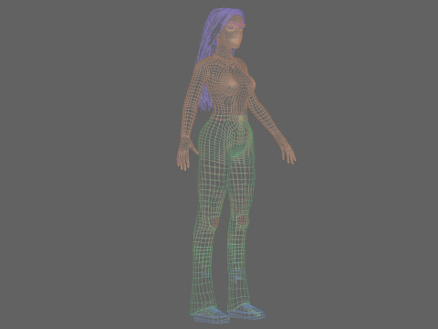 Pretty Young woman V36583 3D-Modell