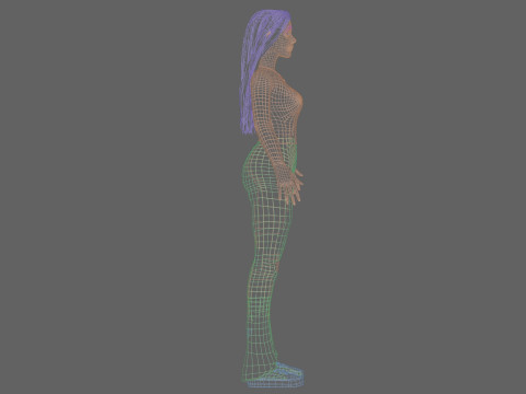 Pretty Young woman V36583 3D-Modell