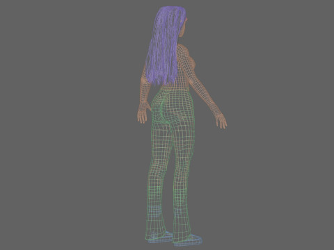 Pretty Young woman V36583 3D-Modell