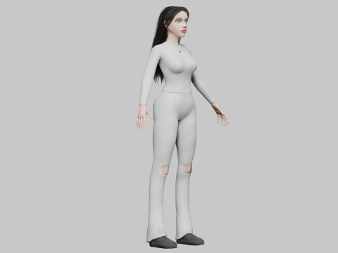 Pretty Young woman V36583 3D-Modell