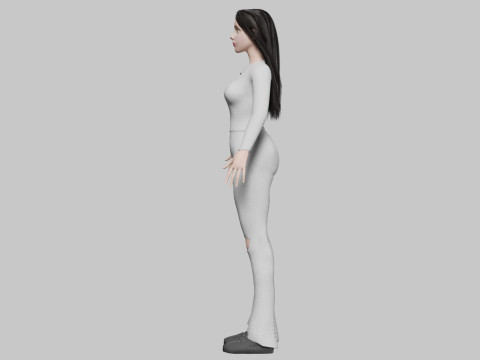 Pretty Young woman V36583 3D-Modell