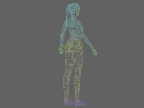 Standard Basic Woman V25461 3D Model