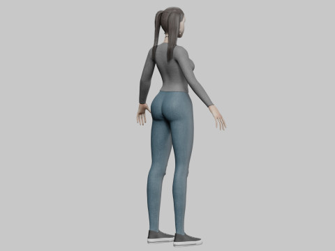 Standard Basic Woman V25461 3D Model