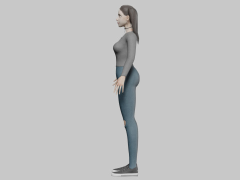 Standard Basic Woman V25461 3D Model