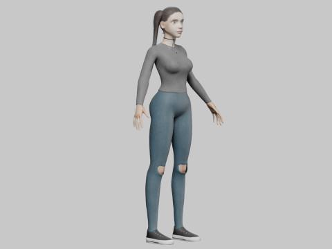 Standard Basic Woman V25461 3D Model