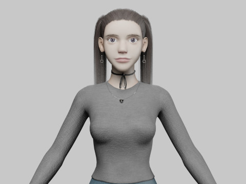 Standard Basic Woman V25461 3D Model