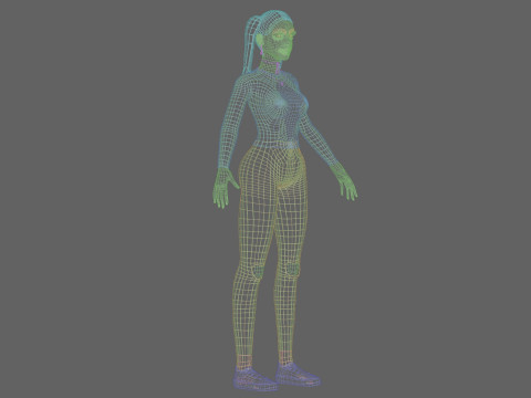Standard Basic Woman V25461 3D Model