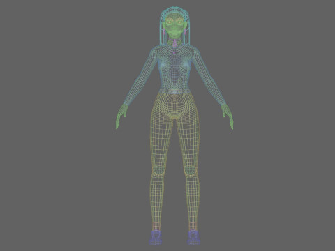 Standard Basic Woman V25461 3D Model