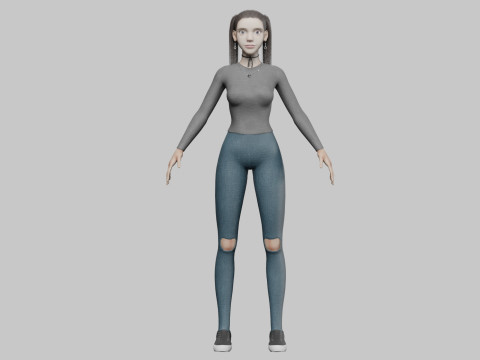 Standard Basic Woman V25461 3D Model
